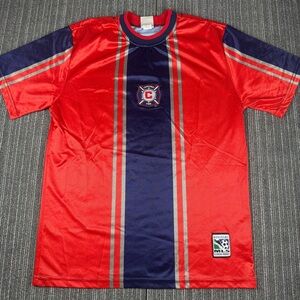 Vintage Chicago fire rare mls soccer jersey large red
